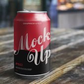 Soda Can Design Free Mockup