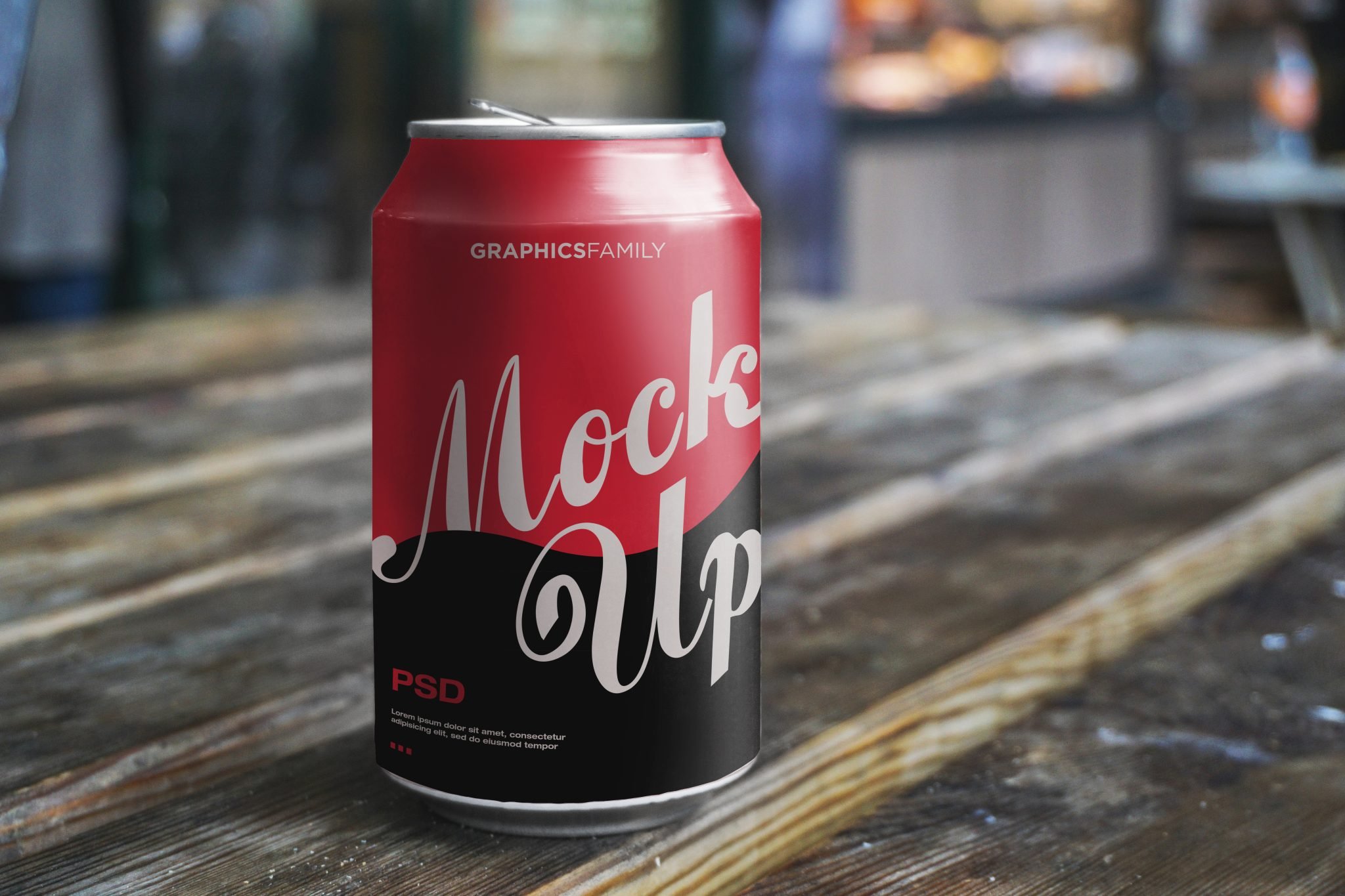 Soda Can Design Free Mockup GraphicsFamily
