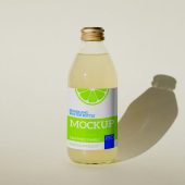 Sparkling Water Bottle Mockup