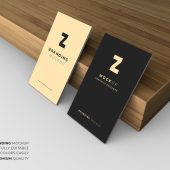 Standing Business Card Mockup