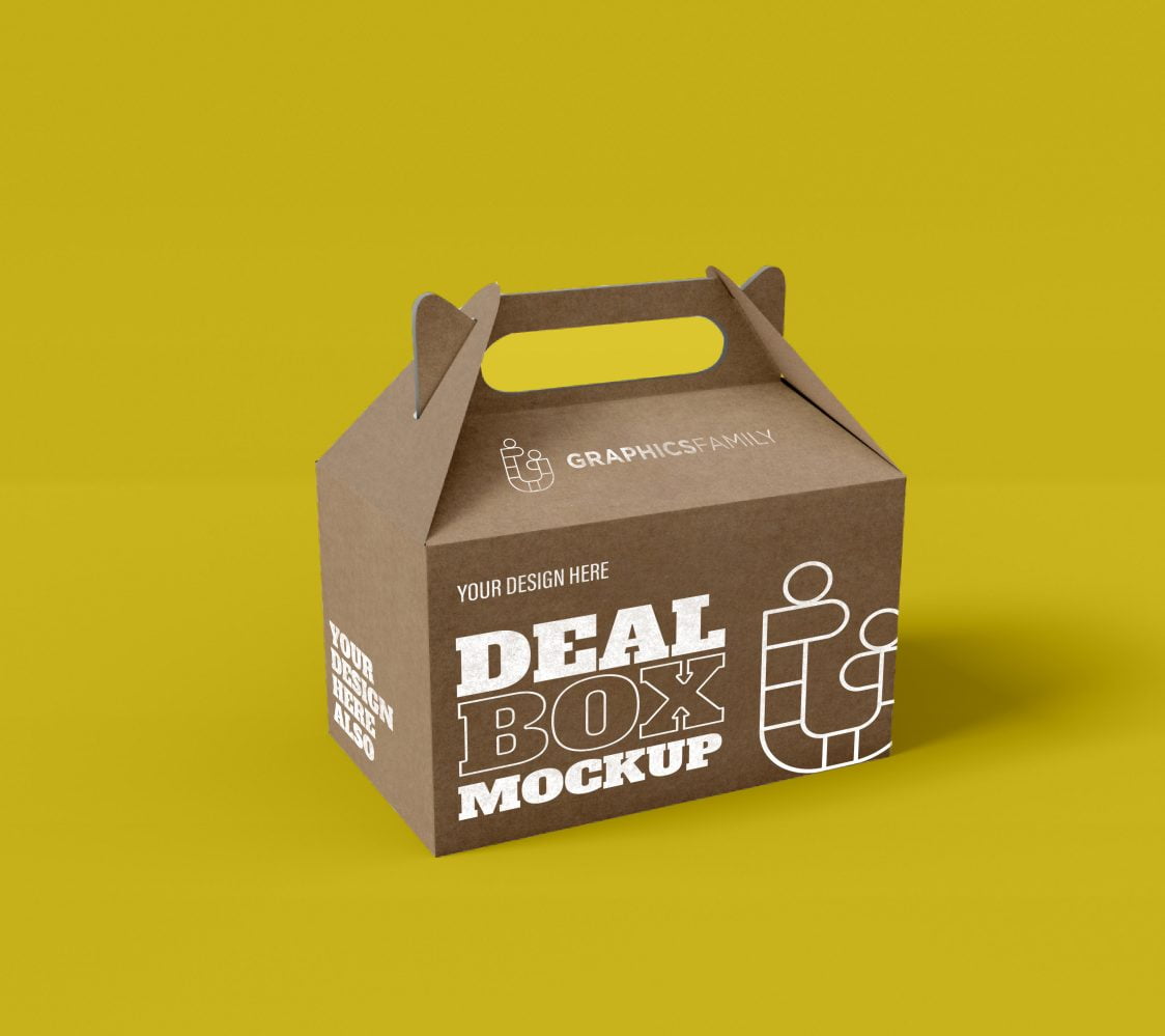 Deal Box Design Mockup GraphicsFamily