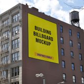 Building Wall Billboard Design Mockup