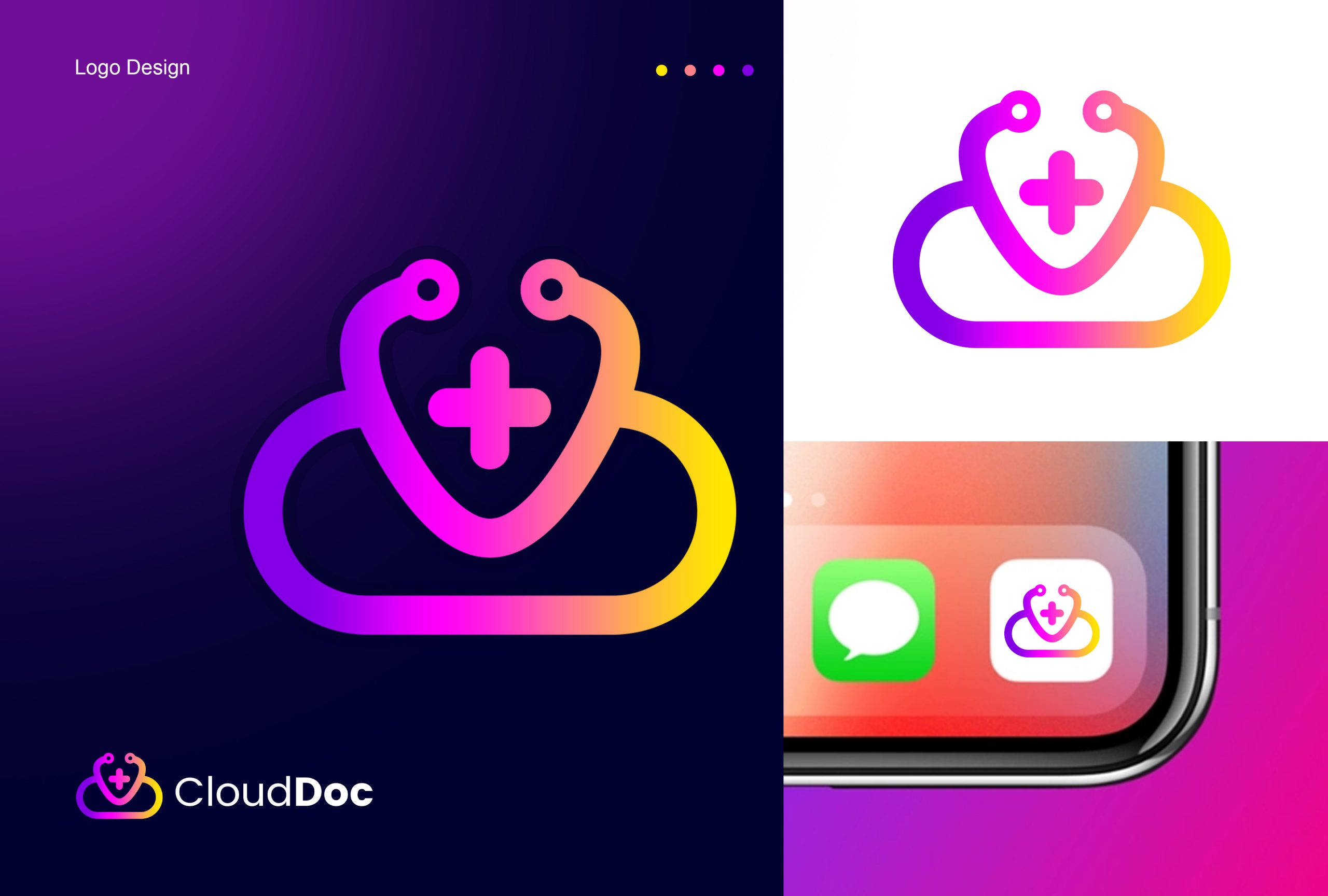 CloudDoc Logo Design Free Download