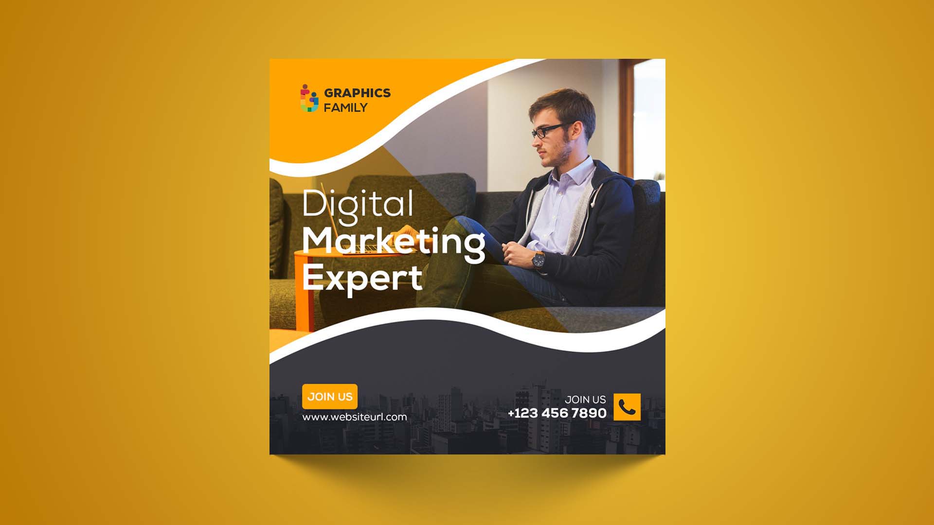 Digital Marketing Expert Social Media Post Design Template GraphicsFamily