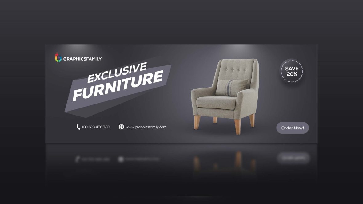 Free Furniture Sale Web Banner Design Template