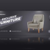 Free Furniture Sale Web Banner Design Template