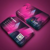 Free Project Manager Modern Business Card Design Template