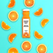 Healthy Orange Juice Bottle Mockup