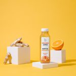 Plastic Bottle Orange Design Mockup