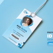 Blue ID Card Design