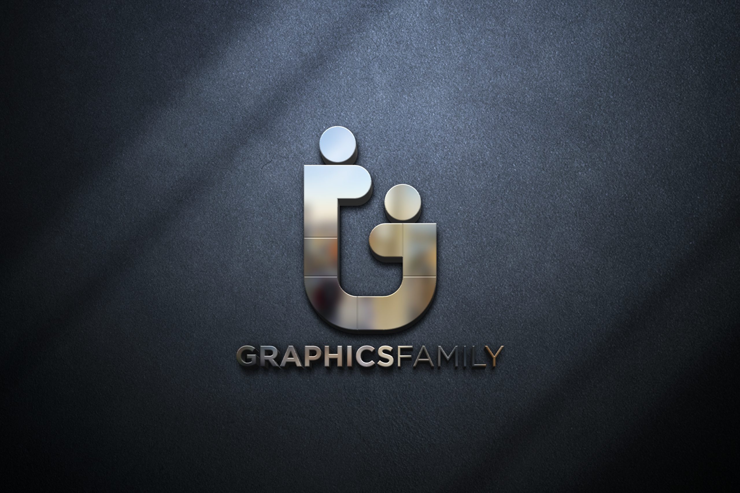 Download Logo Mockup on Gray Wall