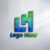 Logo Mockup with 3D Logo