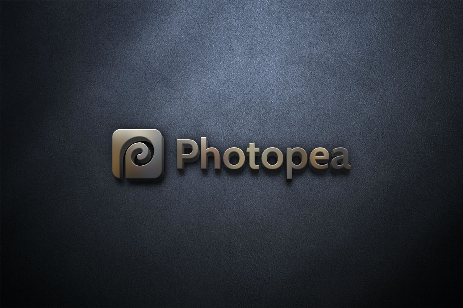 Photopea-Logo-Mockup-on-Gray-Wall