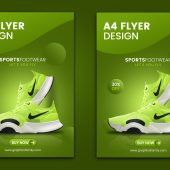 Green A4 Flyer Design