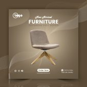 Modern Furniture Professional Social Media Post Design