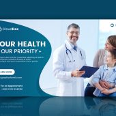 Social Media Banner Design for Health and Medical Promotion