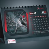 2023 Black Calendar Design