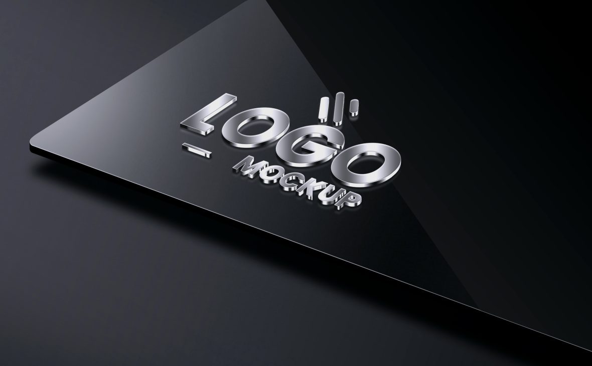 3D Metal Logo Mockup