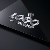 3D Metal Logo Mockup