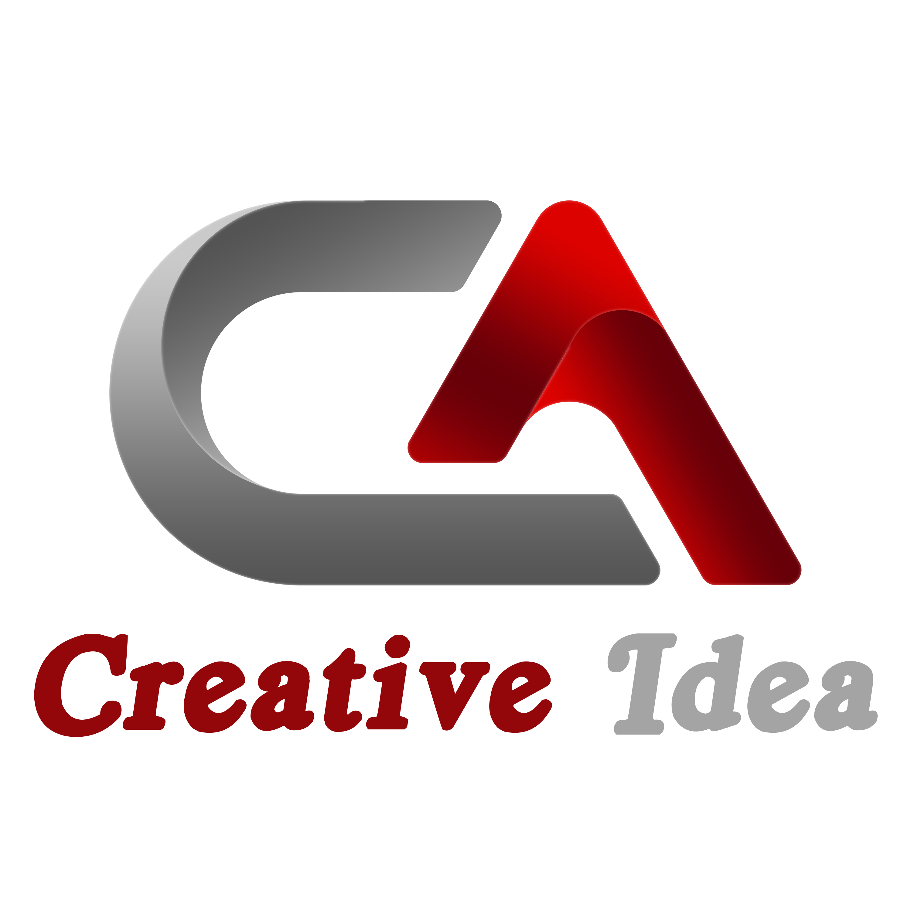 CA Letters Creative Logo Design GraphicsFamily