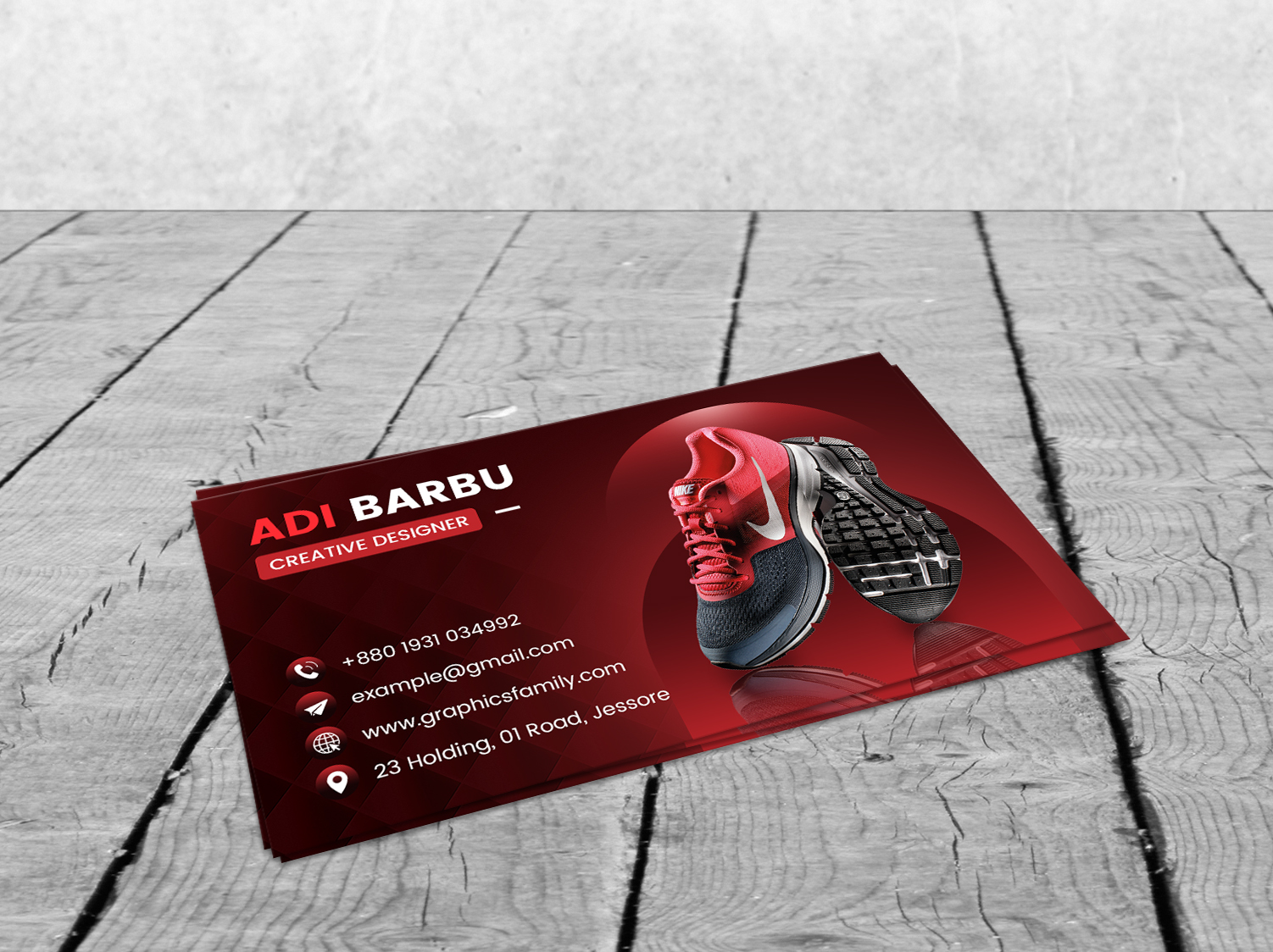 Download Red E-commerce Business Card Template