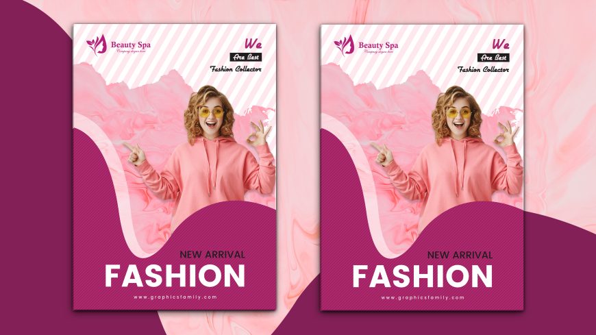Free Fashion Flyer Design Template for Promoting Product or Event