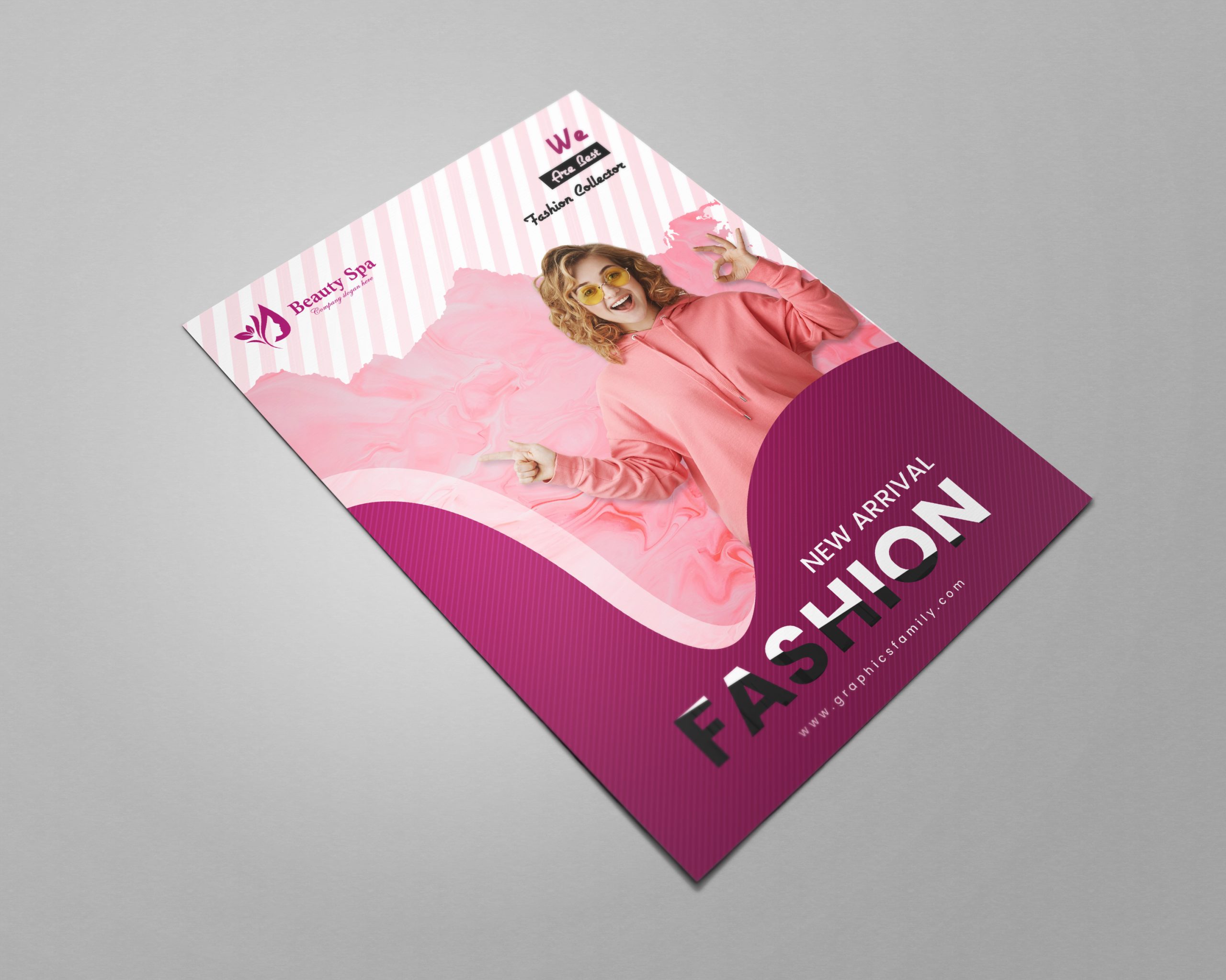 Free Fashion Flyer Design Template for Promoting Product or Event Download