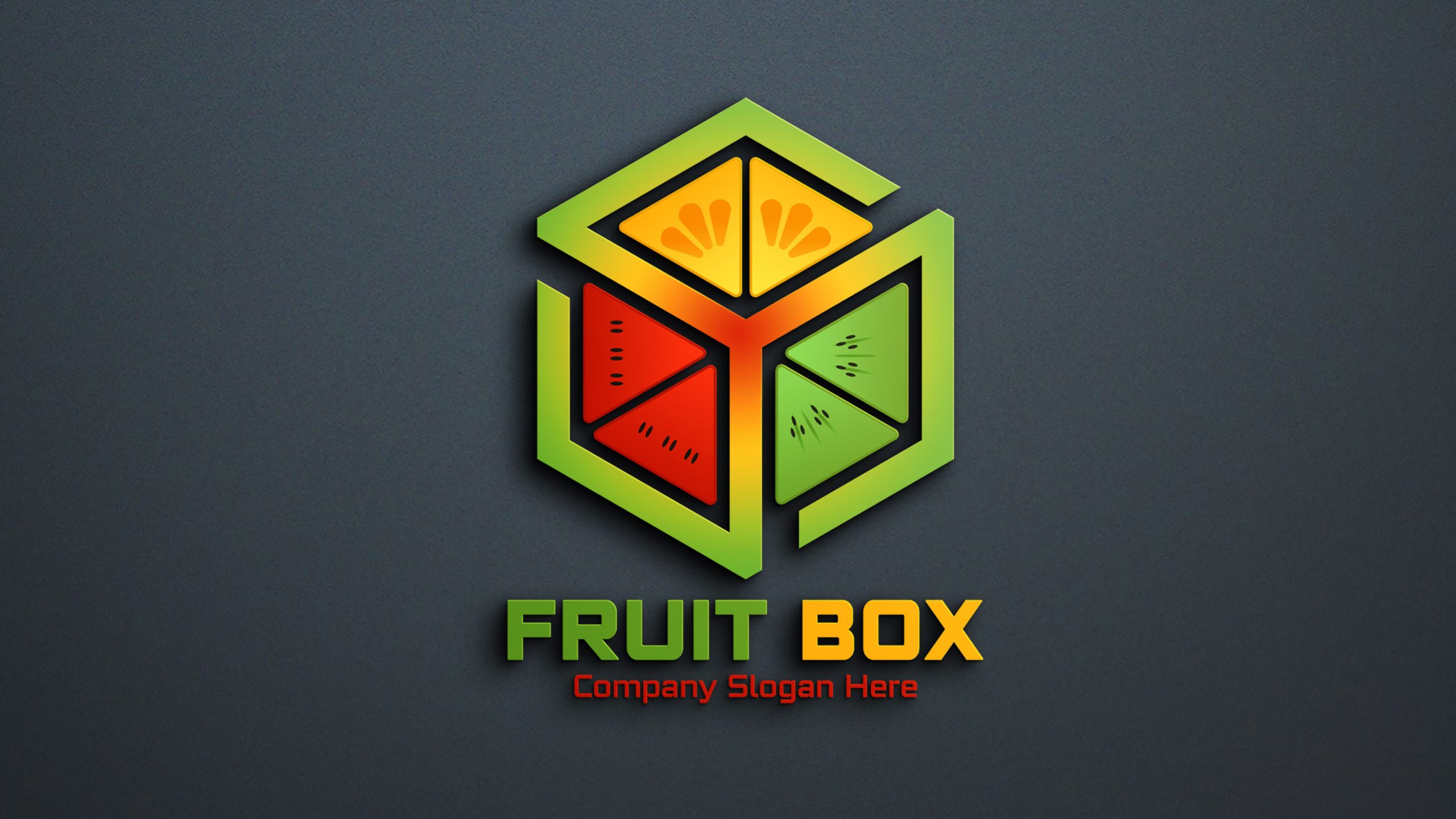 Free Fruit Box Logo Template