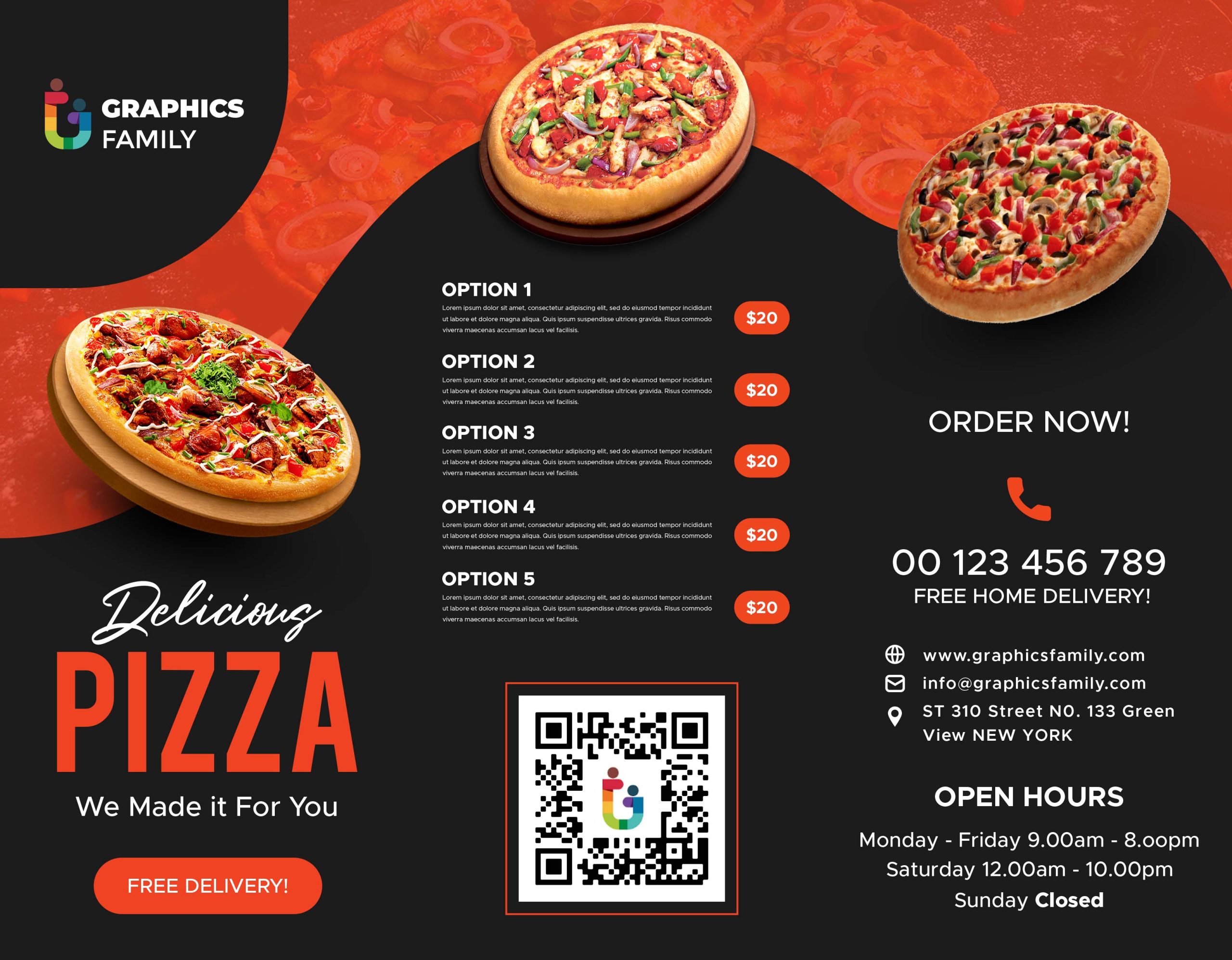 Pizza Icon Logo Design Template Download, pizza Icon Logo Design