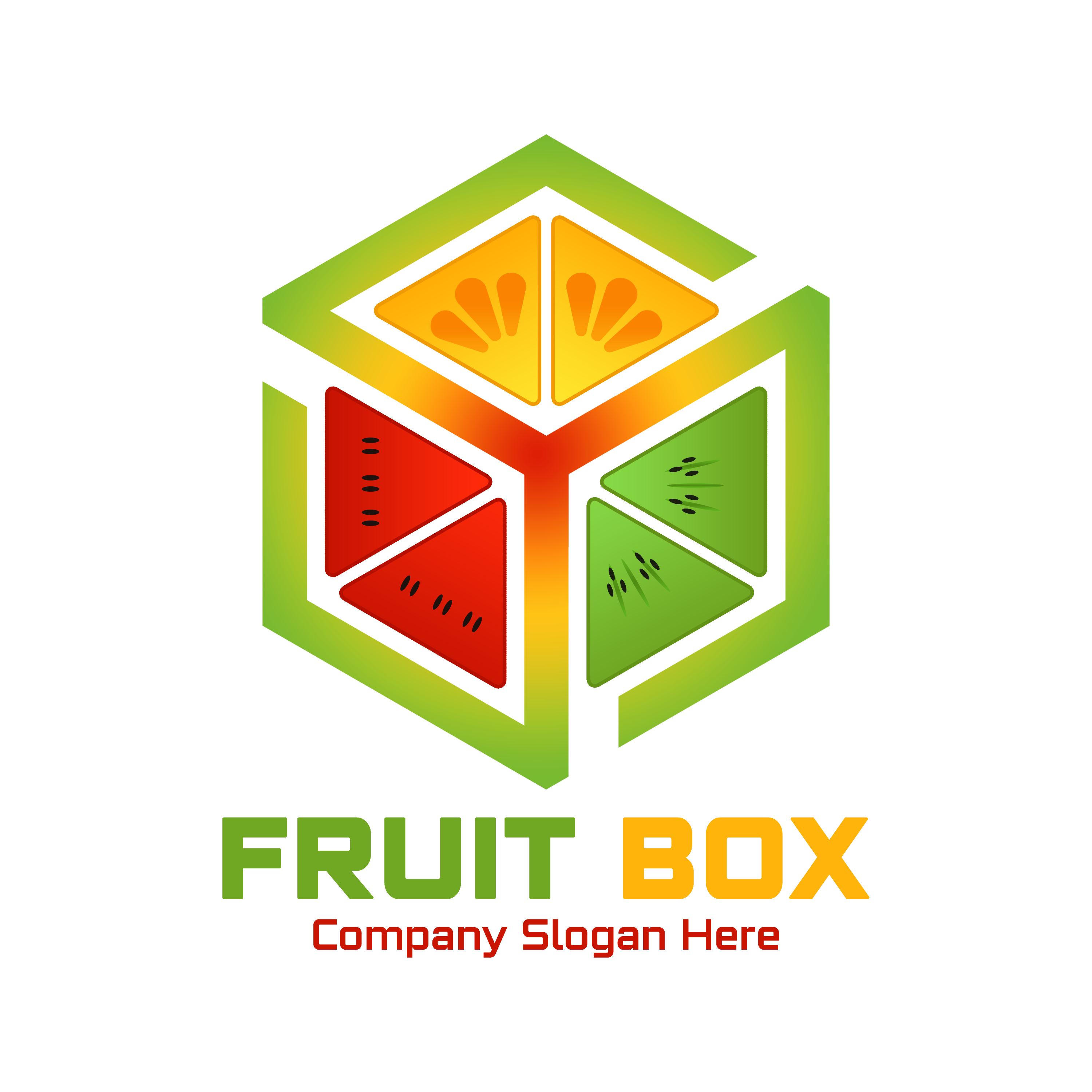 Fruit Box Logo Template Png