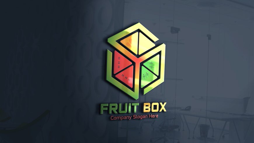 Fruit Download Box Logo Template