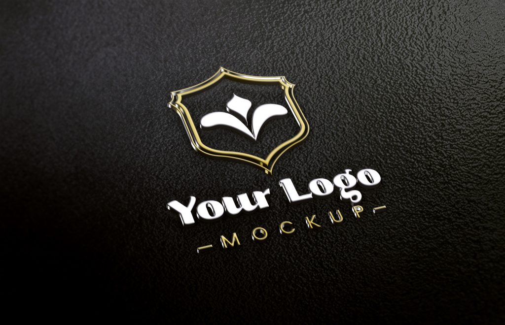 Photorealistic Foil Logo Mockup – GraphicsFamily