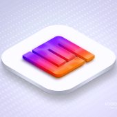 3D App Logo Mockup Design