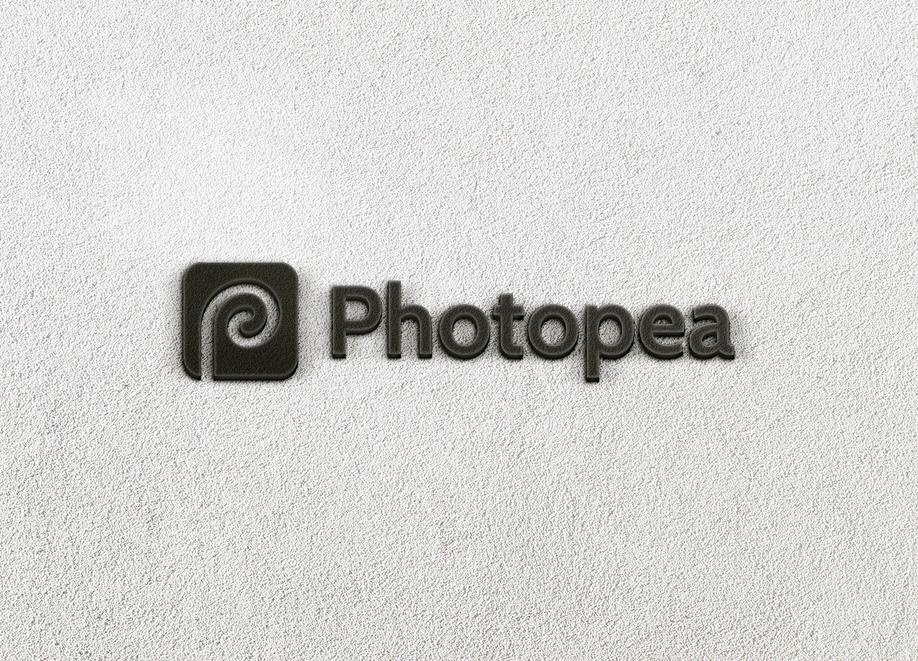 Black Logo Mockup on White Wall by GraphicsFamily