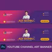 Perfect YouTube Channel Art Banner Template