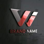 WI Letters Logo Design Template