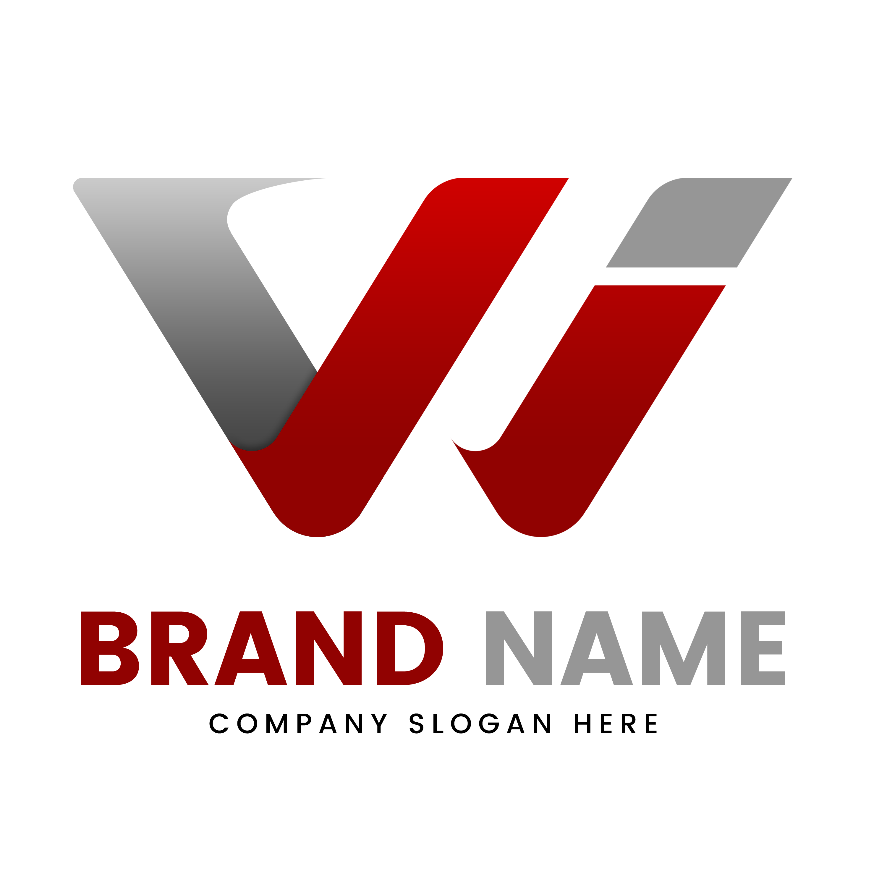 WI Letters Logo Design Template PNG Transparent