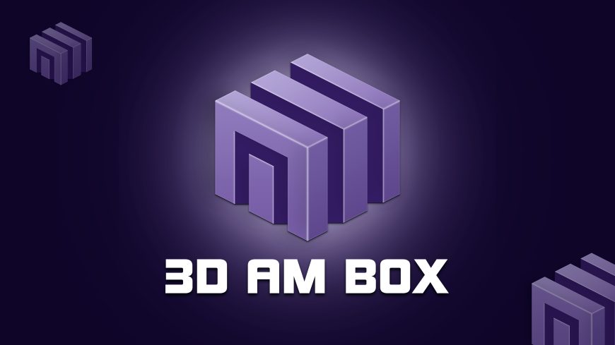 3D AM Letter Logo Design Download