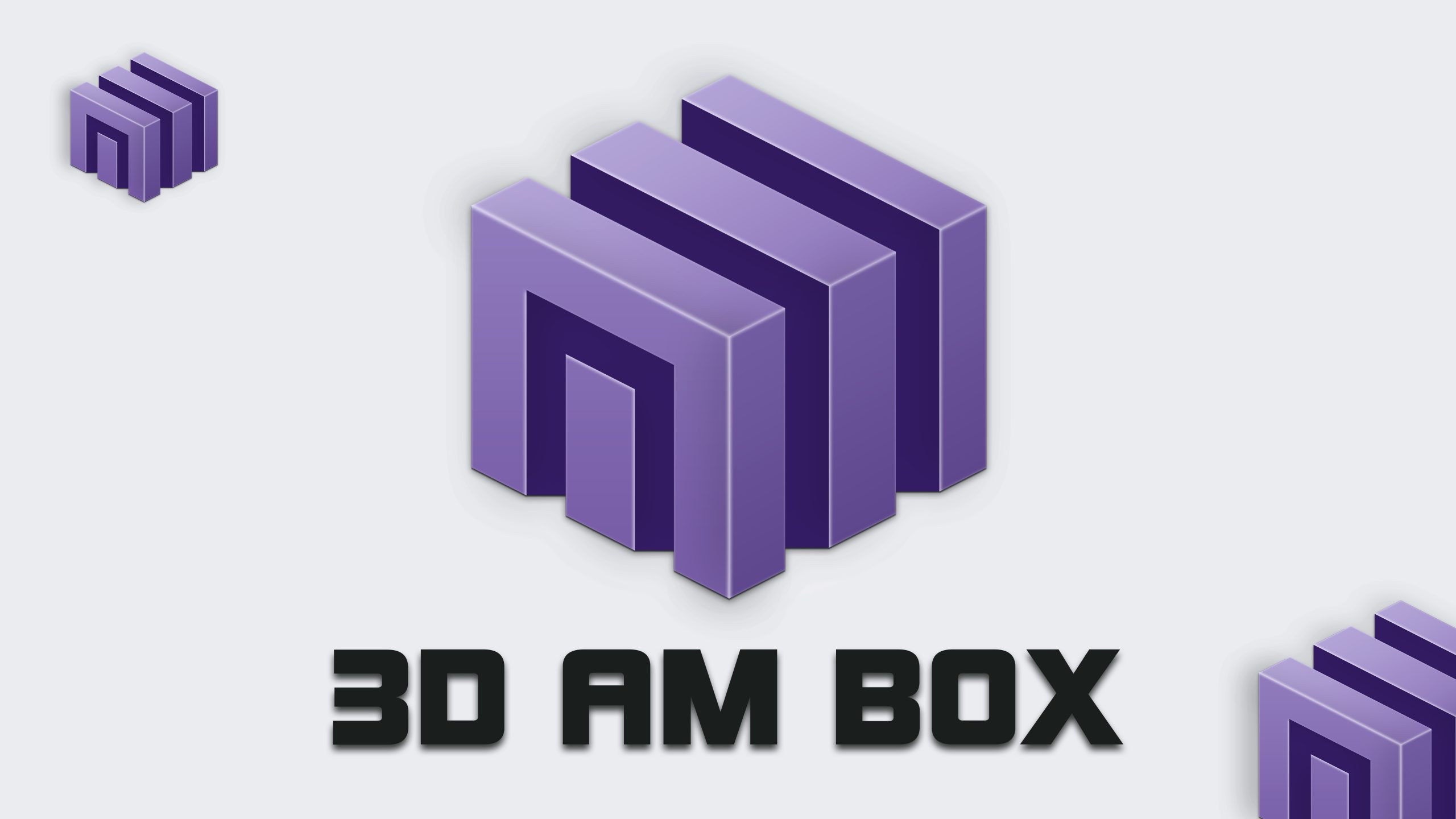 3D AM Letter Logo Design