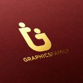 3D Logo Mockup on Red Fabric