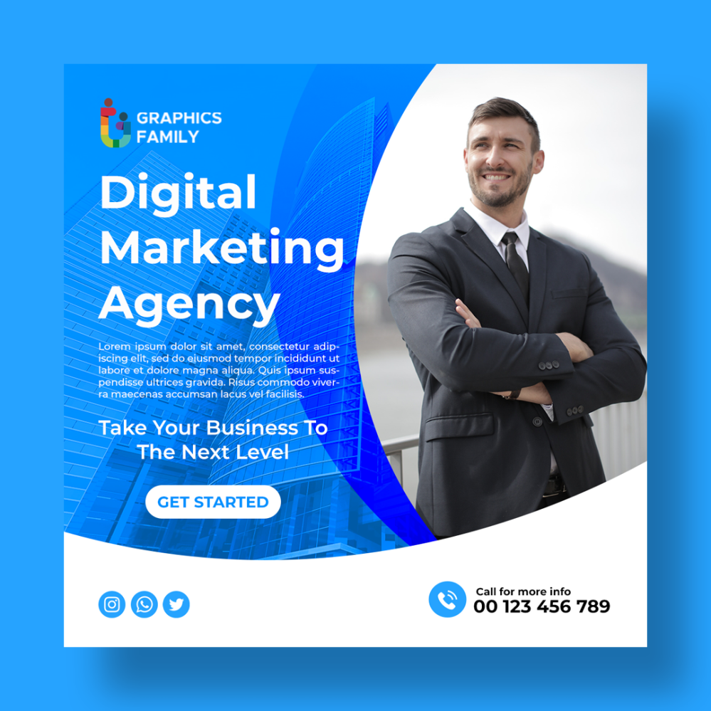 Digital marketing expert social media post design