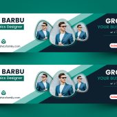 Free Business YouTube Channel Art Banner Design Template