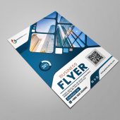 Professional Blue with White Business Flyer Design