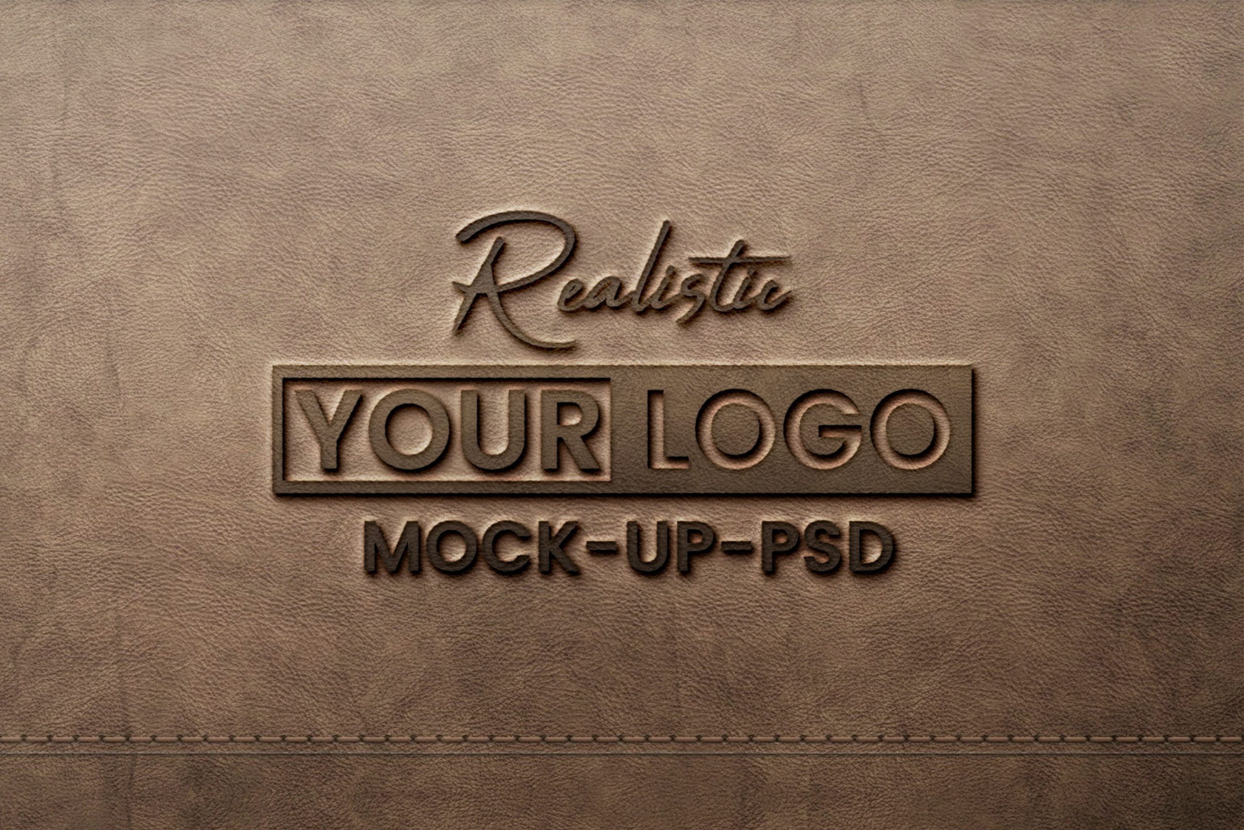 Leather Text Effect - Pressed Stamped Emboss - Photoshop Tutorial 
