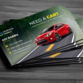 Rent a Car Business Card Design