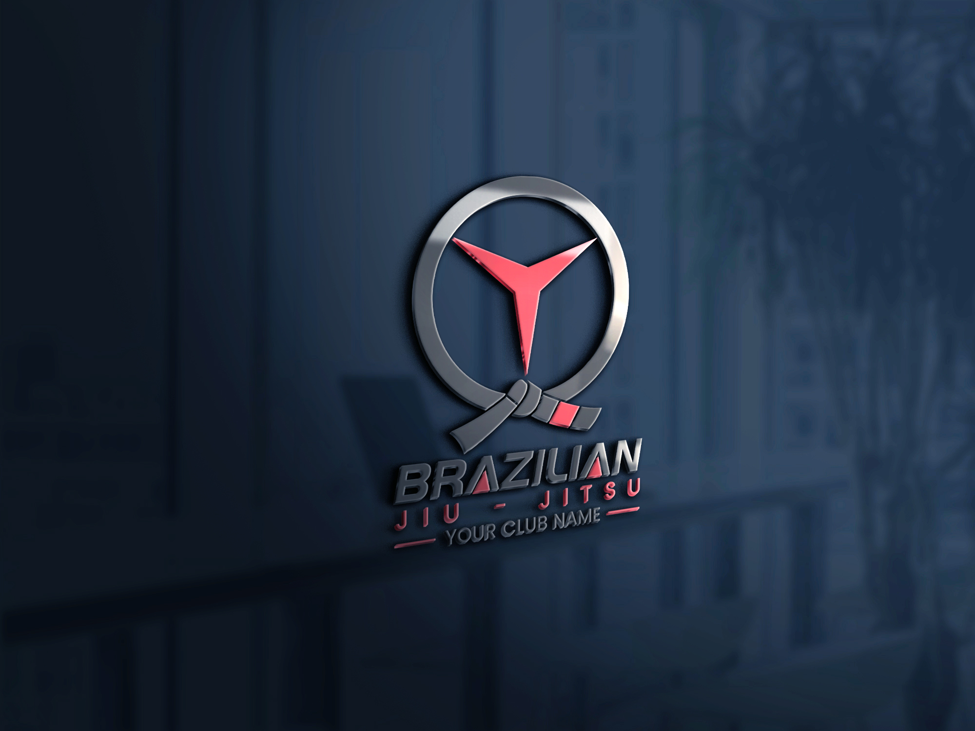 Brazilian Jiu-Jitsu Martial Arts Logo Design Download