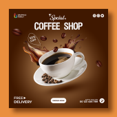 Coffee Shop Instagram Post Design Template