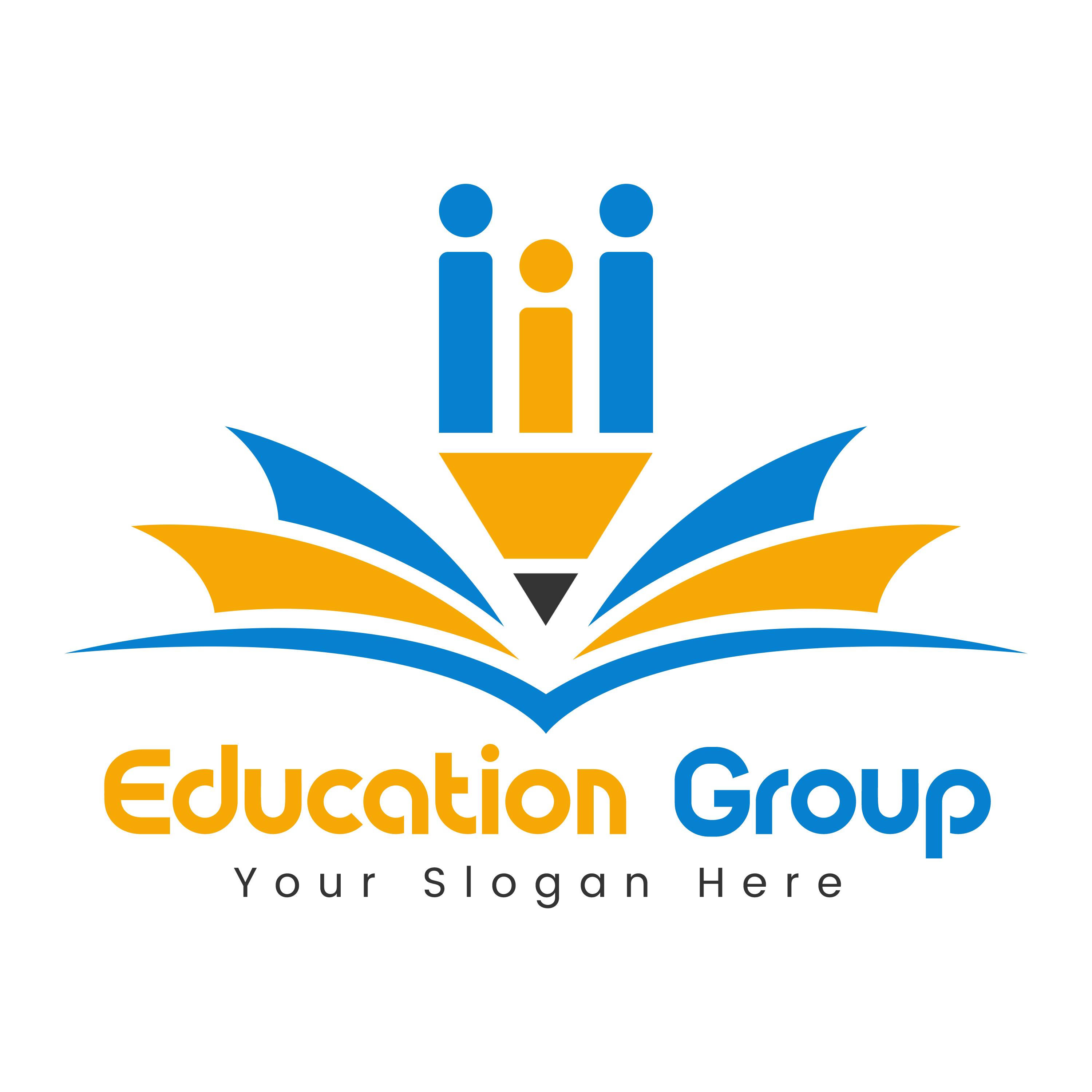 Education Group Logo Design PNG Transparent