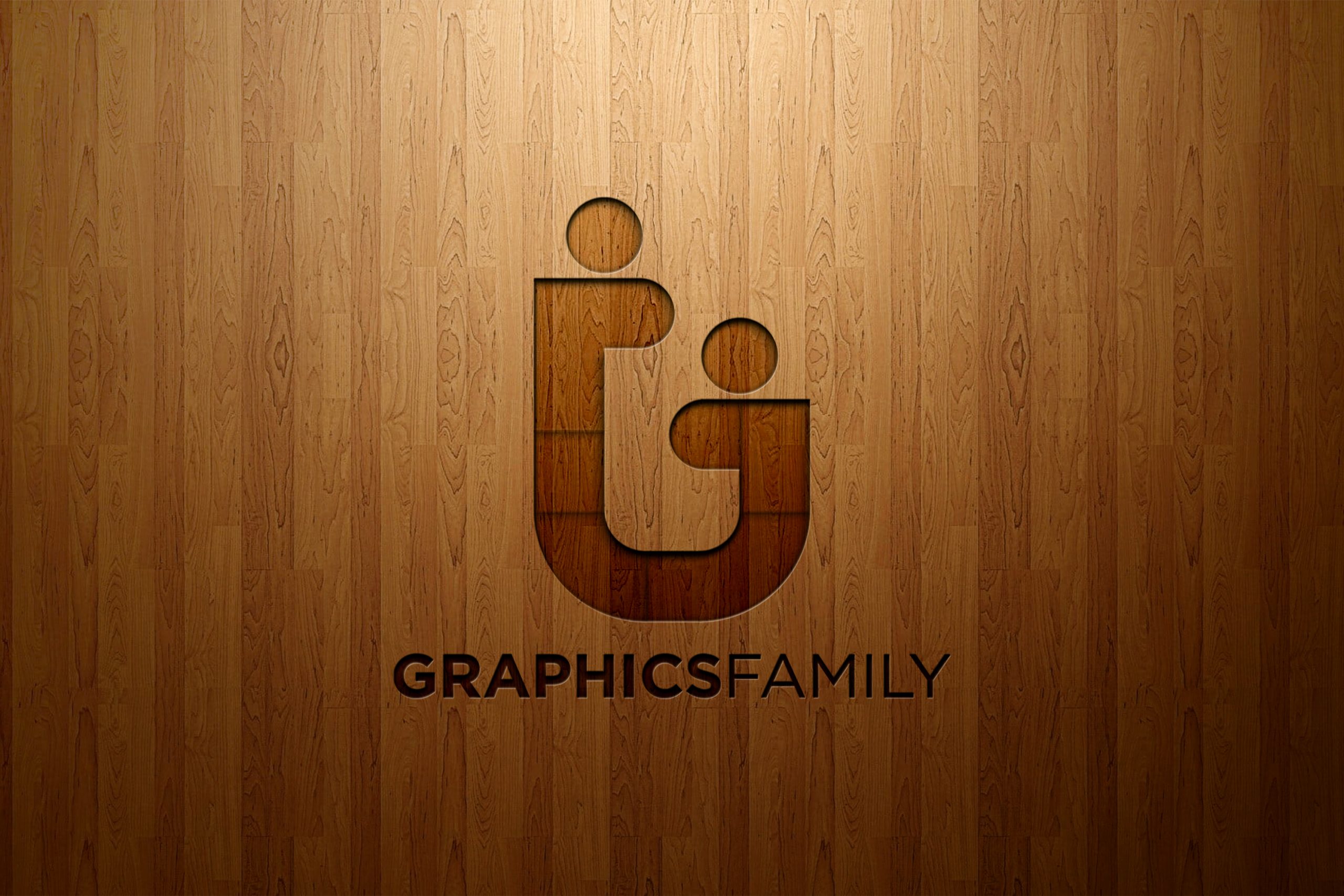 Engraved Logo Mockup on Wood Download