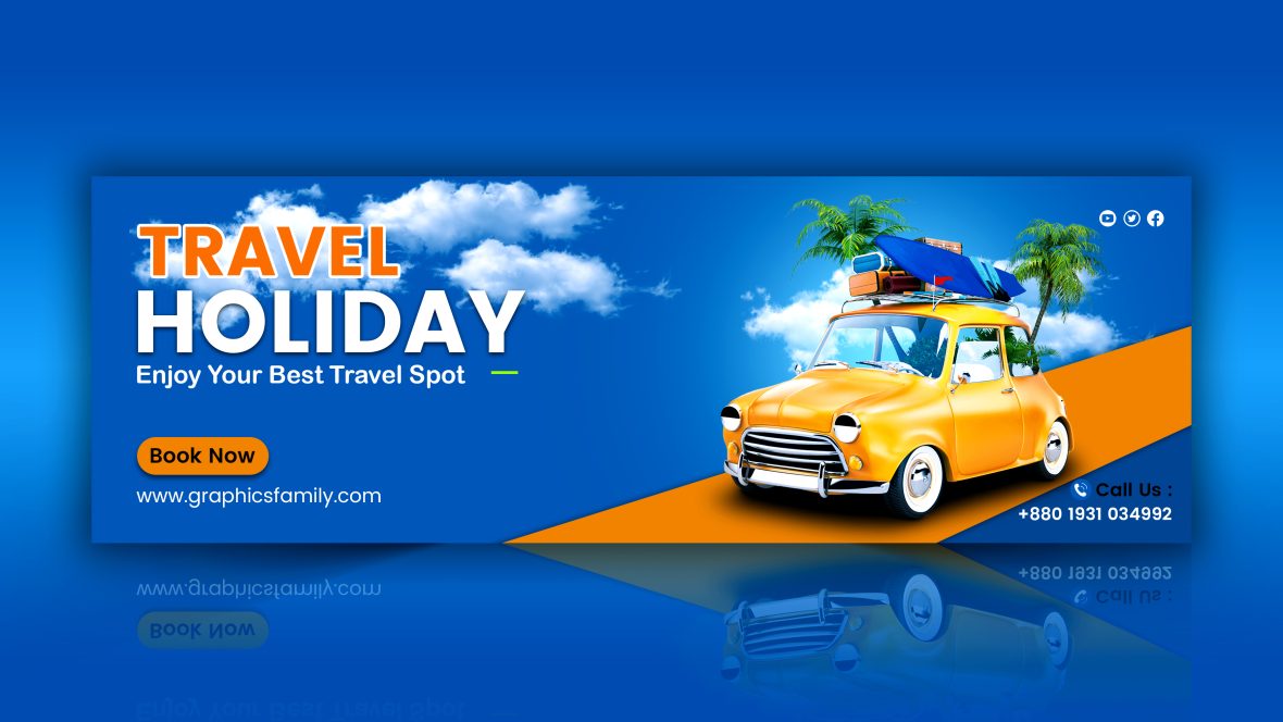 Free Travel Agency Web Banner Design Template